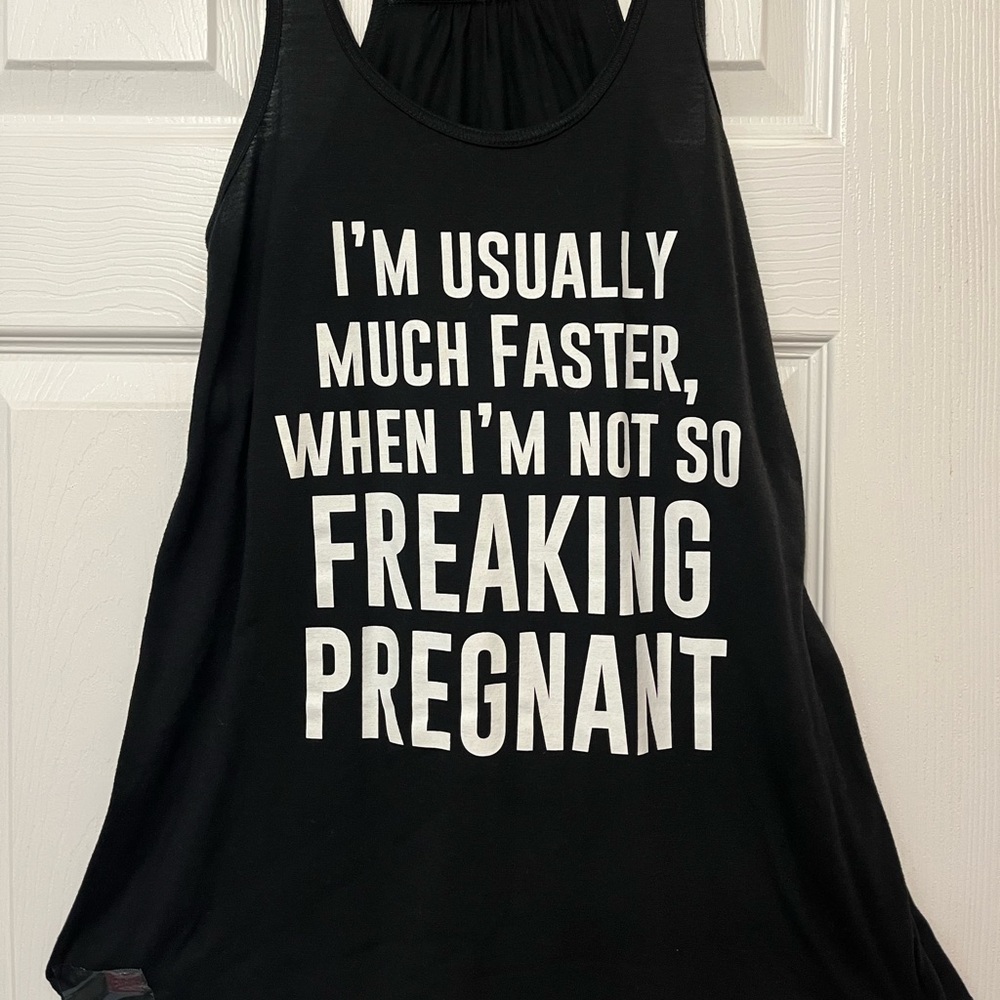 Pregnant Runner Tank
